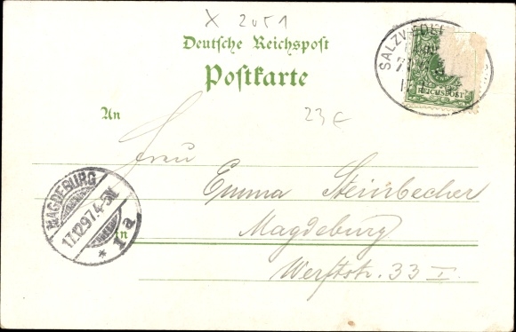 Chromo-Litho Lüchow in Wendland, Wendish peasant bride, train station, Schützenhaus, castle