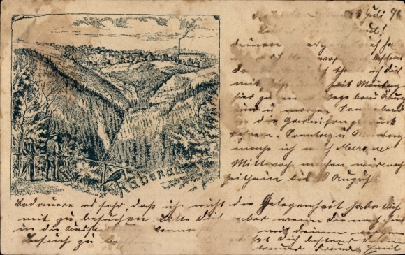 Precursor Rabenau in the Ore Mountains, Panorama