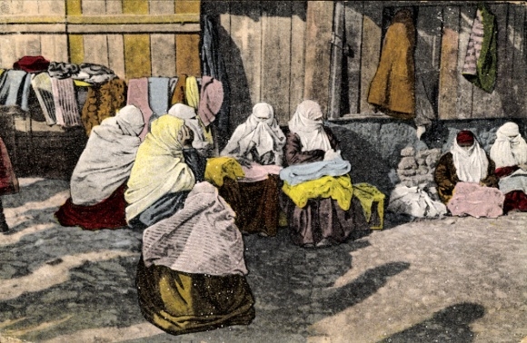 KP Thessaloniki Grecja, Femmes Musulmanes au Marché