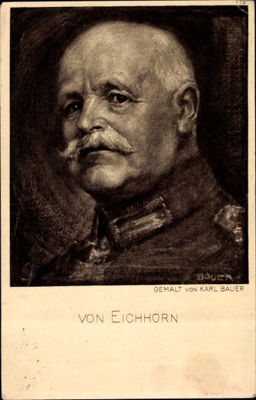 Artist PC Bauer, Karl, Prussian officer, General Hermann von Eichhorn
