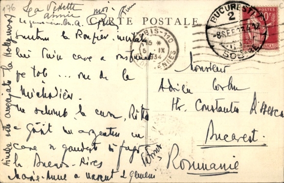 Postcard Paris VI. Luxembourg District, Rotisserie Perigourdine, 2, Place St Michel