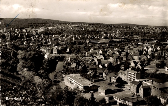 Postcard Betzdorf an der Sieg, general view
