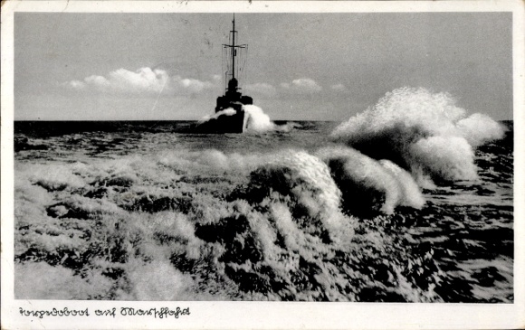 Ak Deutsches Kriegsschiff, Torpedoboot auf Marschfahrt, Kriegsmarine, II. WK