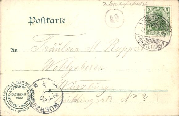 KP Düsseldorf am Rhein, Wystawa Przemysłowo-Handlowa 1902, Festhalle