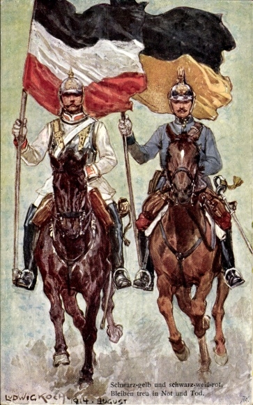 Artysta KP Koch, Ludwig, Czarno-żółty i czarno-biało-czerwony, Wierny w potrzebie i śmierci