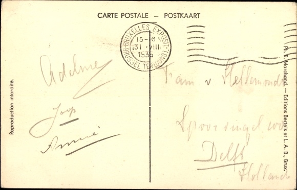 Postcard Astrid of Sweden, Queen of Belgium, portrait