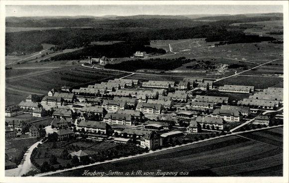 Ak Stetten am kalten Markt, Lager Heuberg, vom Flugzeug aus gesehen