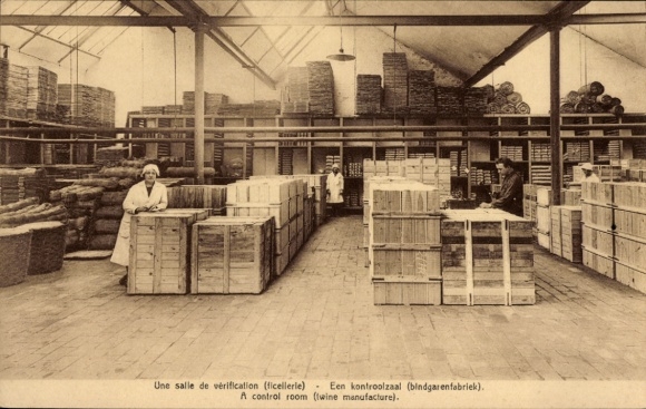 Postcard Bruxelles Brussels, Societe Anonyme Flandria, Filature, Ficellerie, Rue de Braband