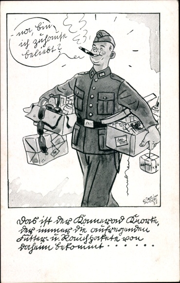 Artist PC Wehrmacht soldier with packages