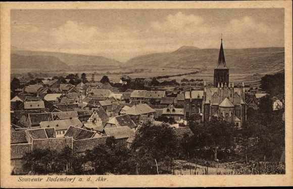 Postcard Bad Bodendorf Sinzig am Rhein, panorama of the place