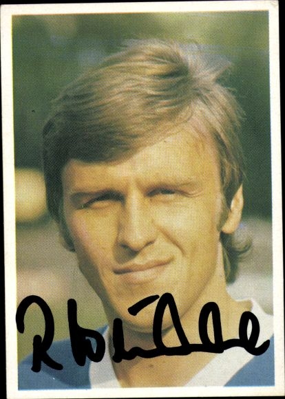 Sammelbild Fußballstars 1973/1974, Bild Nr 214, Rainer Budde, Schalke 04