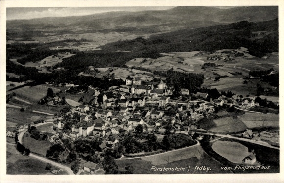 Ak Fürstenstein in Neder-Beieren, luchtfoto