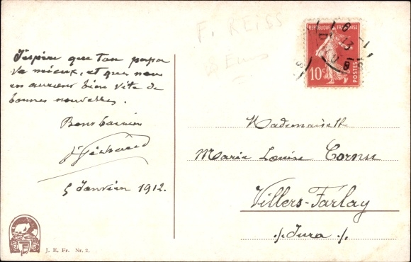 Artist Postcard Reiss, Fritz, Black Forest, spring landscape