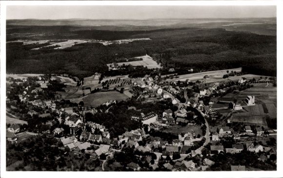 Postcard Schömberg in the Black Forest Württemberg, aerial photograph