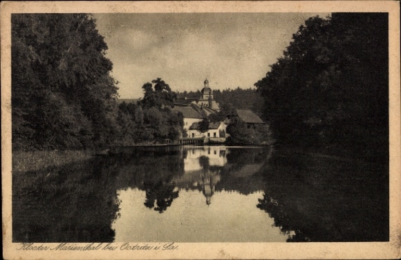Ak Ostritz in der Oberlausitz, Kloster Sankt Marienthal