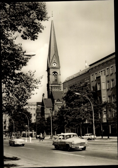 Ak Berlin Prenzlauer Berg, Prenzlauer Allee, Immanuelkerk