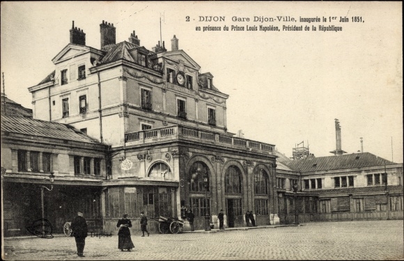 Postcard Dijon Côte d&#39;Or, Dijon Ville station