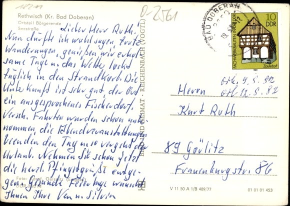 Ak Börgerende Rethwisch in Mecklenburg Vorpommern, Seestraße