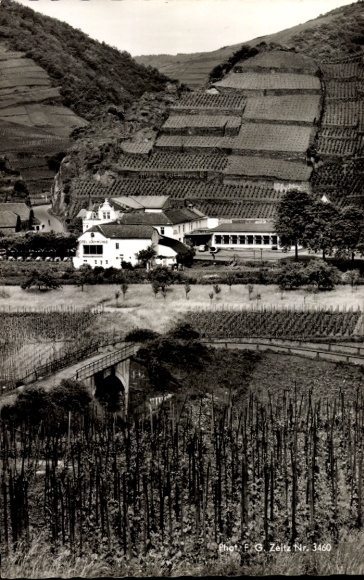 Ak Mayschoß an der Ahr, Lochmühle, Hotel, Weinhaus, Panorama