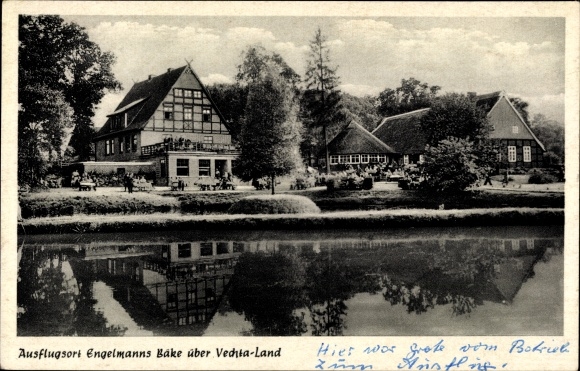 Ak Endel Visbek in Oldenburg, Gasthaus Engelmannsbäke