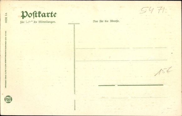 Chromo-Litho Glees in the Eifel, Kloster Maria Laach, Laacher See, Hotel
