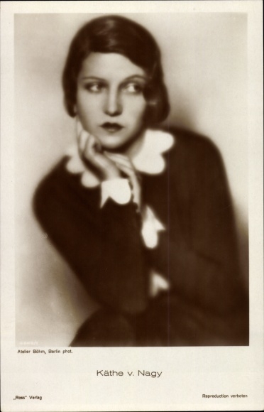 Postcard actress Käthe von Nagy, portrait