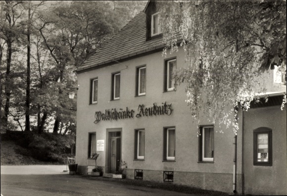 Ak Reudnitz Cavertitz, Waldschänke Reudnitz, bedrijfsrestaurant VEB vleeskuikenproductie Mockrehna