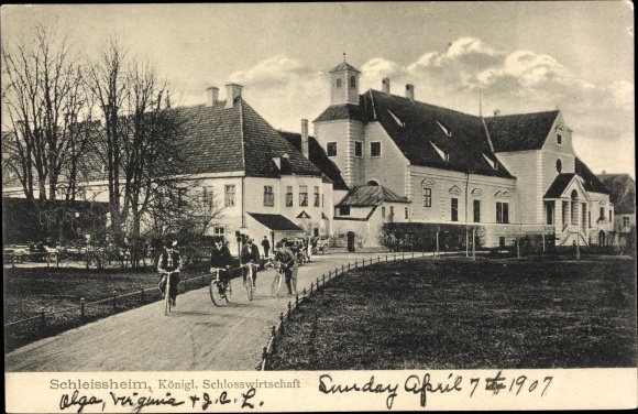 Ak Schleißheim in Oberbayern, Königliche Schlosswirtschaft