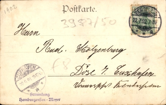 Postcard Hamburg Bergedorf, Castle after renovation in 1900