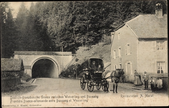 PC Bussang Vosges, German French border, carriage, restoration