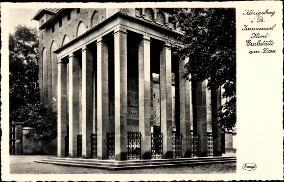 Postcard Kaliningrad Königsberg East Prussia, Immanuel Kant&#39;s grave at the cathedral