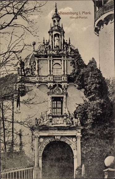 Ansichtkaart Wiesenburg in der Mark, hoofdportaal