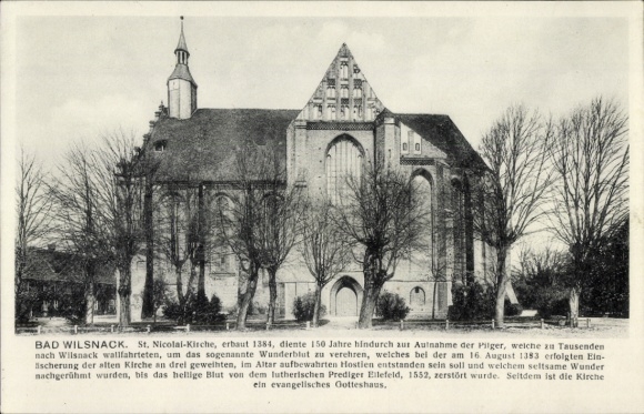Postcard Bad Wilsnack in der Prignitz, St. Nicolai Church
