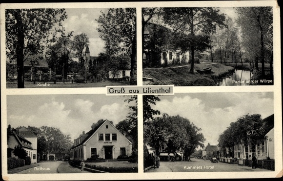 KP Lilienthal Dolna Saksonia, kościół, na Wörpe, Hotel Kummers, ratusz