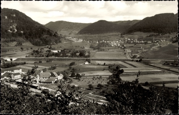 Postcard Mühlhausen im Täle, Cafe Restaurant Höhenblick