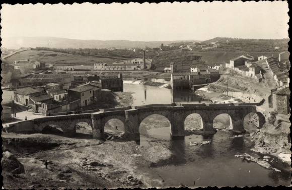 Postcard Plasencia Extremadura, San Lazaro Bridge