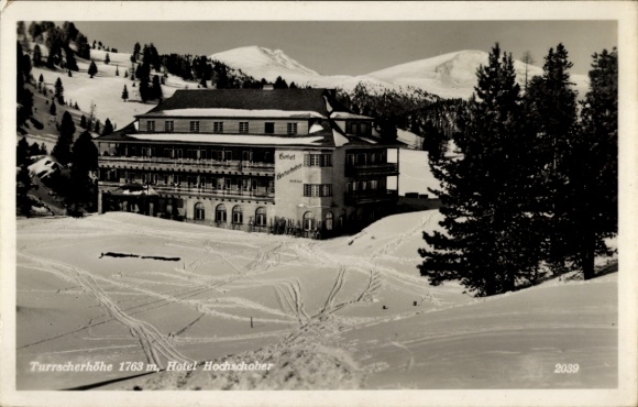 Ak Turracher Höhe in Kärnten, Hotel Hochschober, Winter