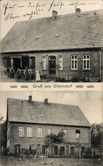 Ak Oldendorf I Suderburg Niedersachsen, Bauernhof, Wohnhaus
