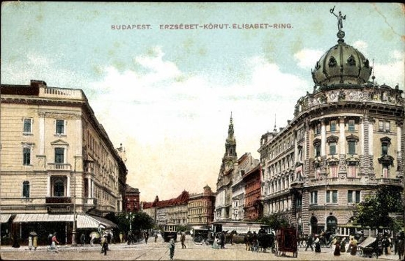 10 alte Ak Budapest in Ungarn, diverse Ansichten