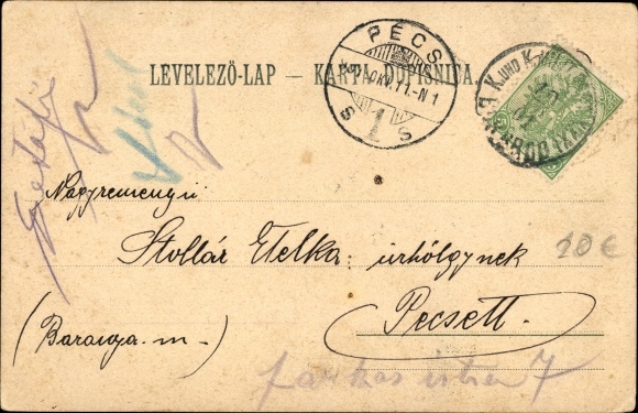 Postcard Bosanski Brod Bosnien und Herzegowina, Bahnhof, Zeljesnicka Postaja