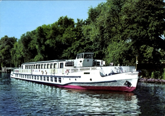 Postcard VEB (K) Verkehrsbetriebe Potsdam, Weiße Flotte, MS Sanssouci