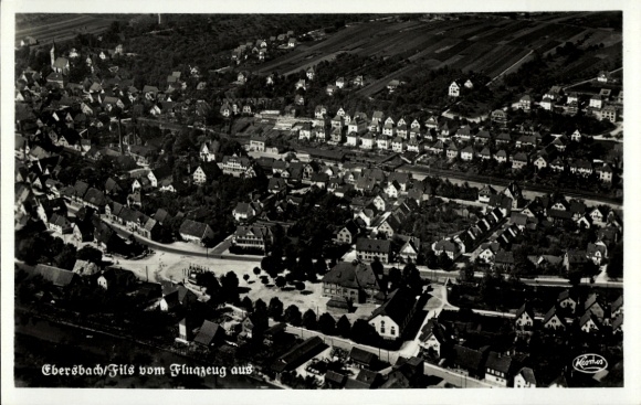 Ak Ebersbach an der Fils, Fliegeraufnahme