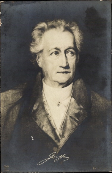 Artist PC Rumpf, Fritz, writer Johann Wolfgang von Goethe, portrait