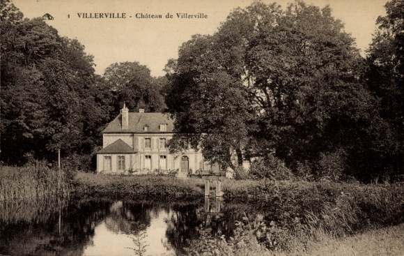Postcard Villerville Calvados, Chateau de Villerville