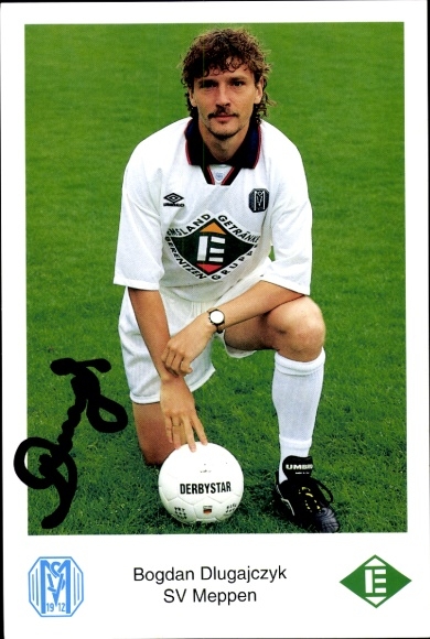 Autogrammkarte Fußballer Bogdan Dlugajczyk, SV Meppen, Autogramm