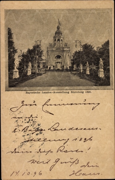 PC Nuremberg in Middle Franconia, Bavarian State Exhibition 1896