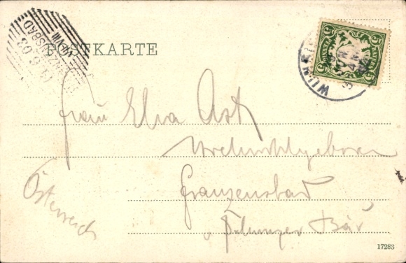 Postcard Wunsiedel in the Fichtelgebirge Upper Franconia, Gasthof Grüner Baum