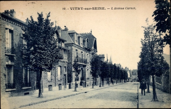 CPA Vitry-sur-Seine, Val-de-Marne, Avenue Carnot