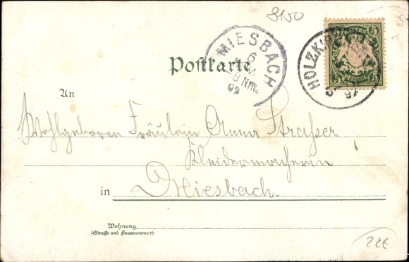 Chromo-Litho Holzkirchen in the Miesbach district of Upper Bavaria, total view, Berger steam sawmill, Bahnhofstrasse