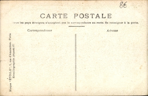 Postcard Courbevoie Hauts de Seine, La rue de Bezons and le Pont de la Gare